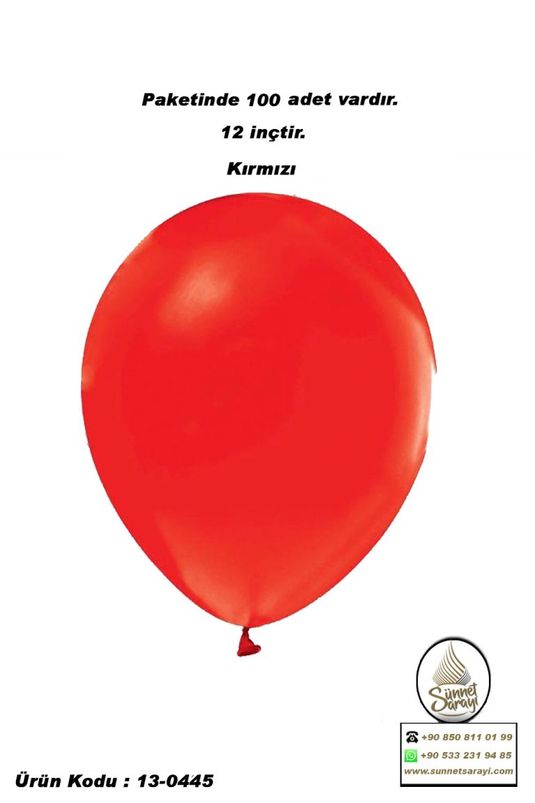 METALİK BALON, 12 inç , 100 ADET