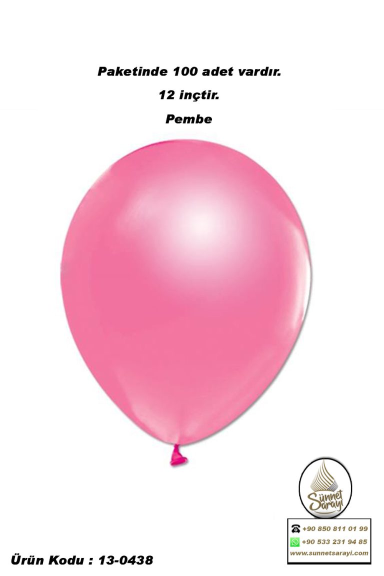METALİK BALON, 12 inç , 100 ADET
