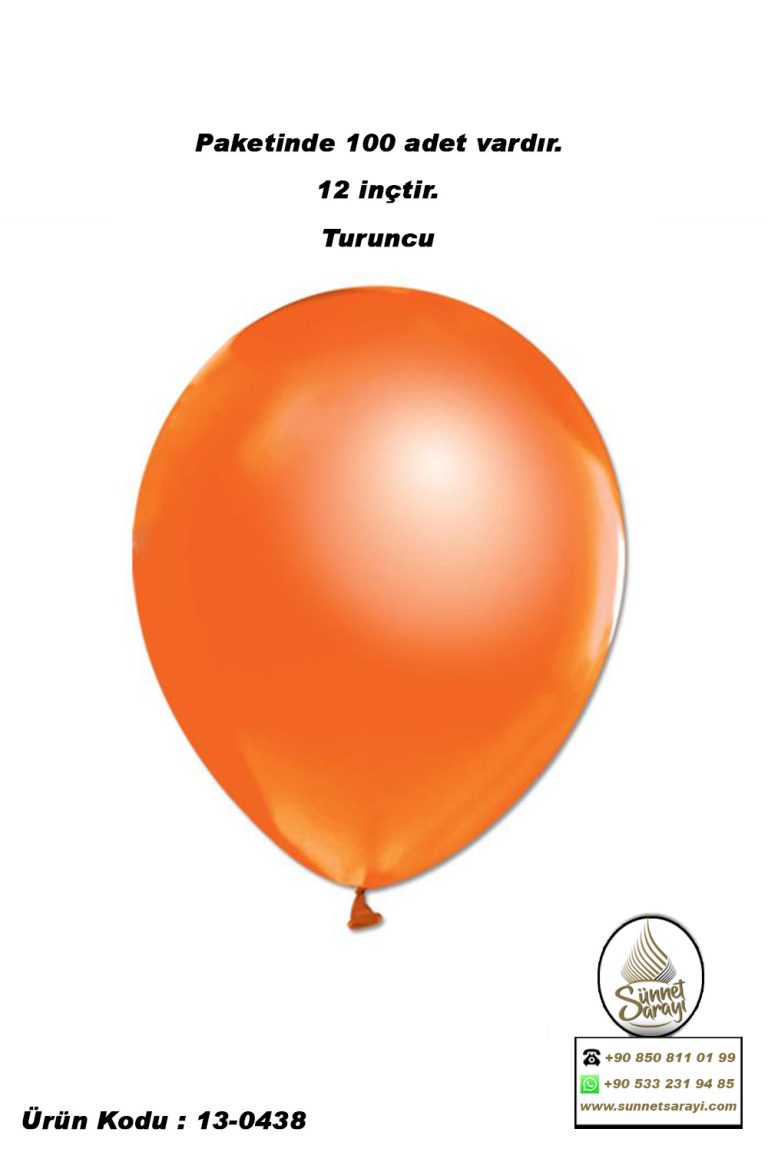 METALİK BALON, 12 inç , 100 ADET