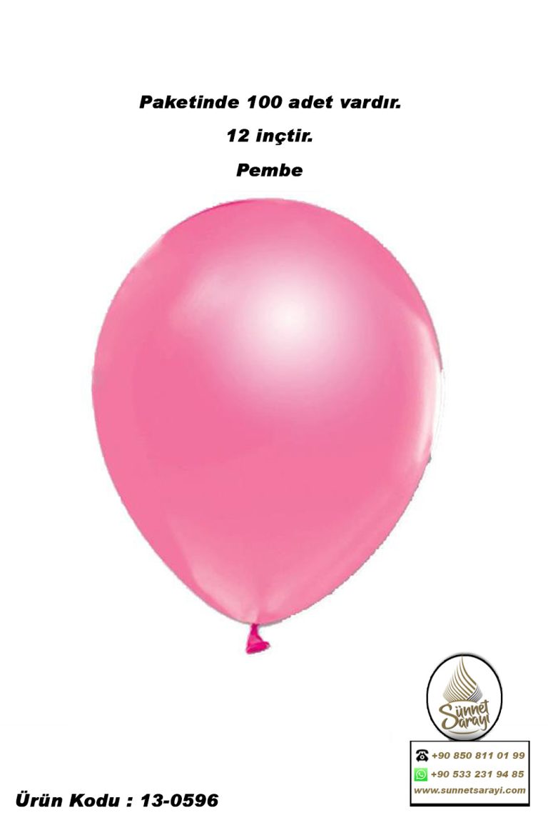 BALON, 100´LÜ DÜZ SÜNNET DÜĞÜN KINA BALONU