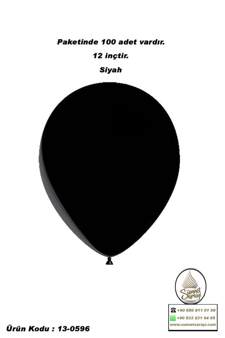 BALON, 100´LÜ DÜZ SÜNNET DÜĞÜN KINA BALONU