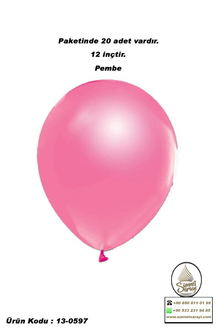 BALON, 20´Lİ DÜZ SÜNNET DÜĞÜN KINA BALONU