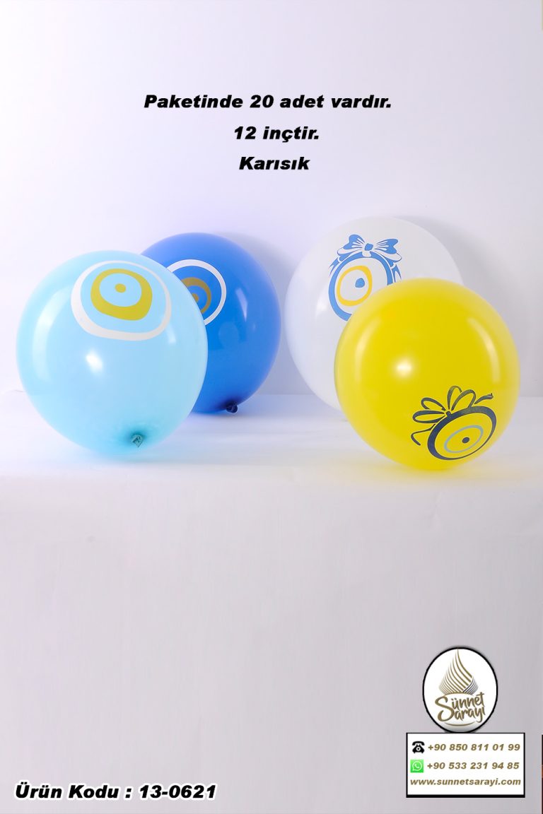 BALON, 20´Lİ NAZAR SÜNNET DÜĞÜN KINA BALONU