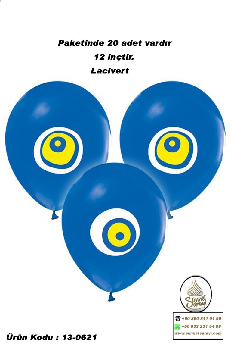 BALON, 20´Lİ NAZAR SÜNNET DÜĞÜN KINA BALONU