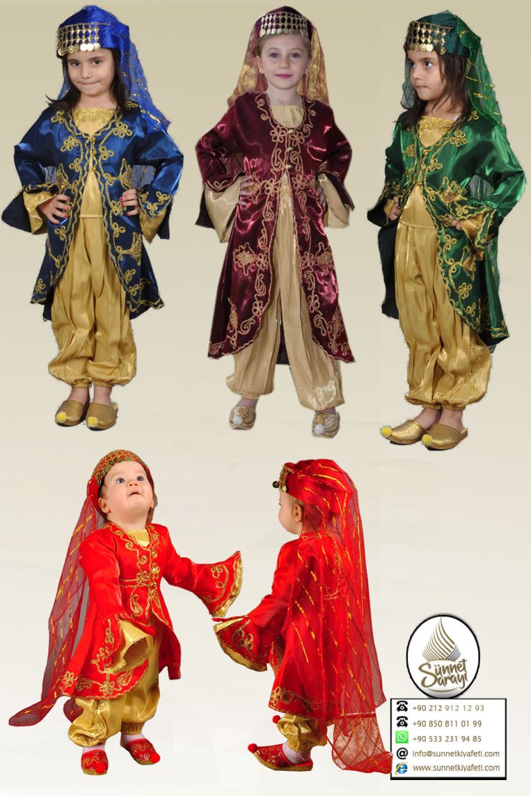 ÇİFT KOL ÇOCUK KINALIK BİNDALLI KIYAFETLERİ