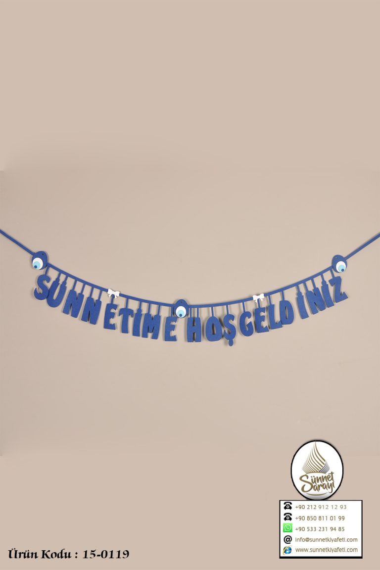 SÜNNETİME HOŞGELDİNİZ KEÇE SÜNNET SÜSÜ