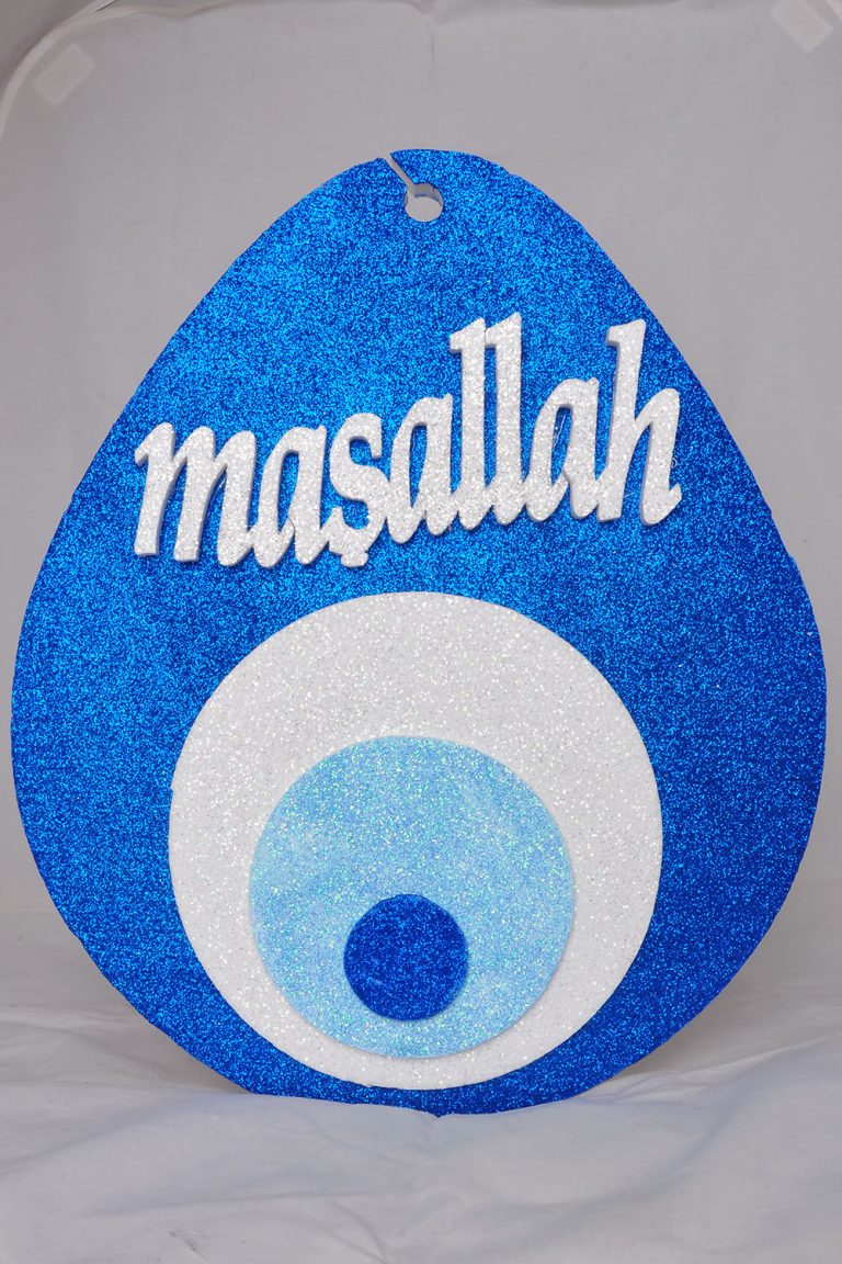 DAMLA MAŞALLAH YAZILI NAZARLI STRAFOR