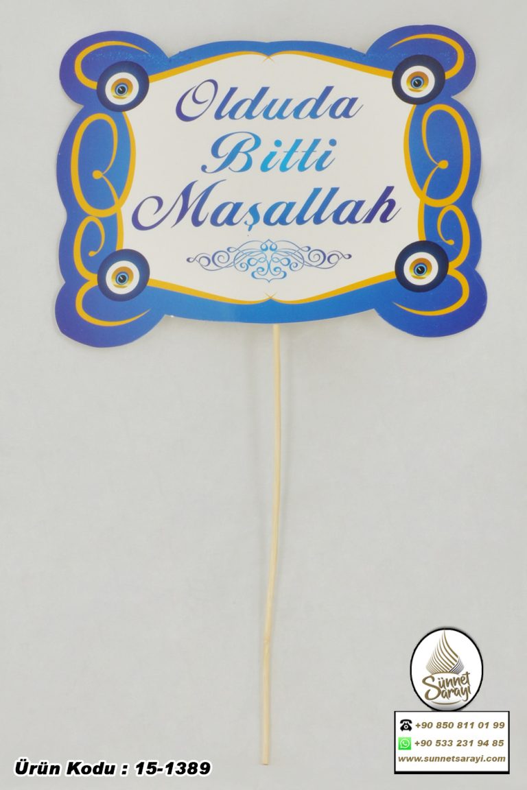 SÜNNET KONUŞMA BALONU, OLDU DA BİTTİ MAŞALLAH