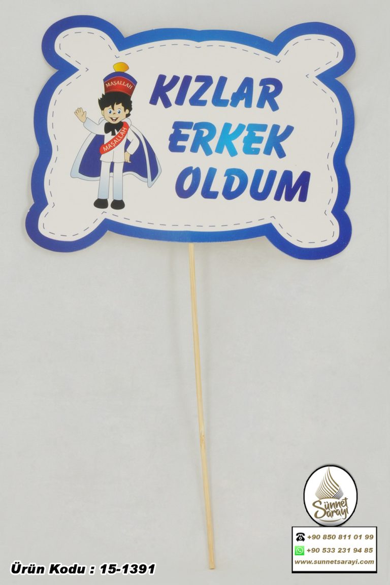 SÜNNET KONUŞMA BALONU, KIZLAR ERKEK OLDUM