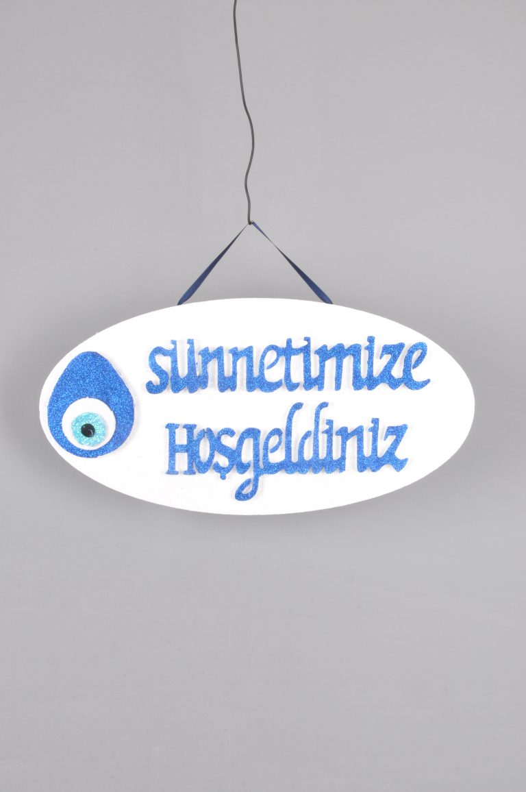STRAFOR, SÜNNETİMİZE HOŞGELDİNİZ, OVAL, 48x24CM