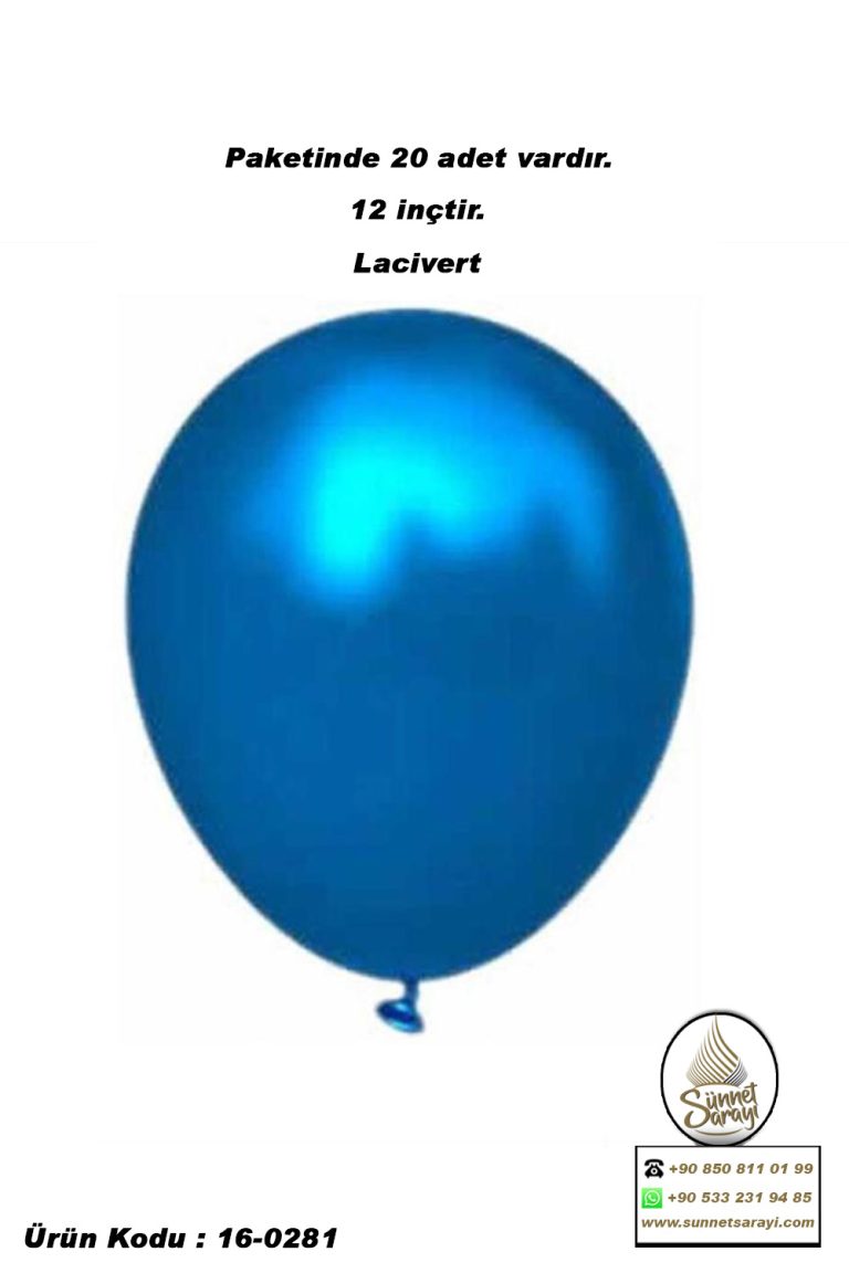 METALİK BALON, 12 inç , 20 ADET