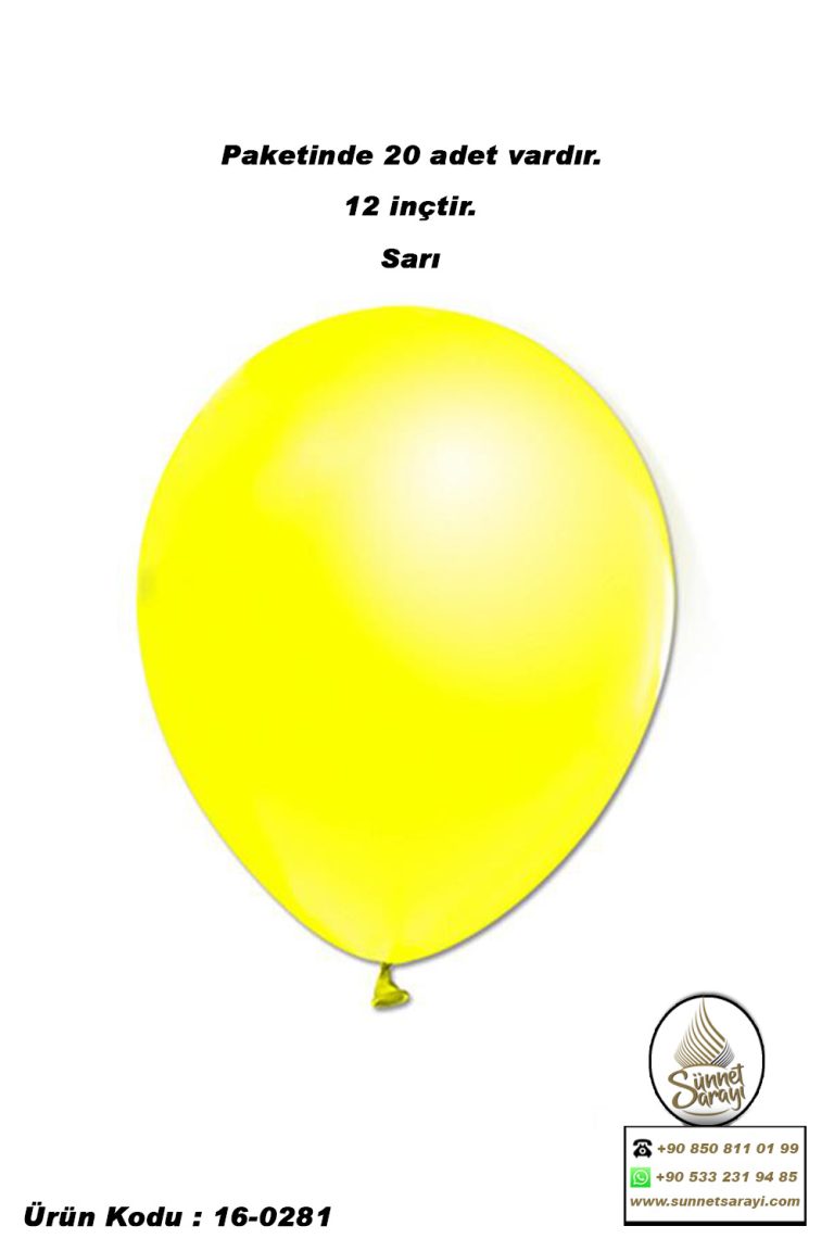 METALİK BALON, 12 inç , 20 ADET