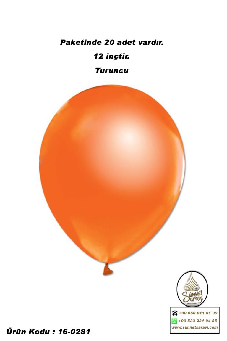 METALİK BALON, 12 inç , 20 ADET