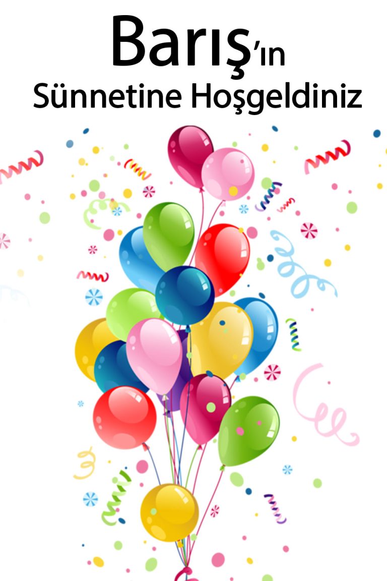 KARŞILAMA POSTERİ, SÜNNET, SADE, 35X70cm