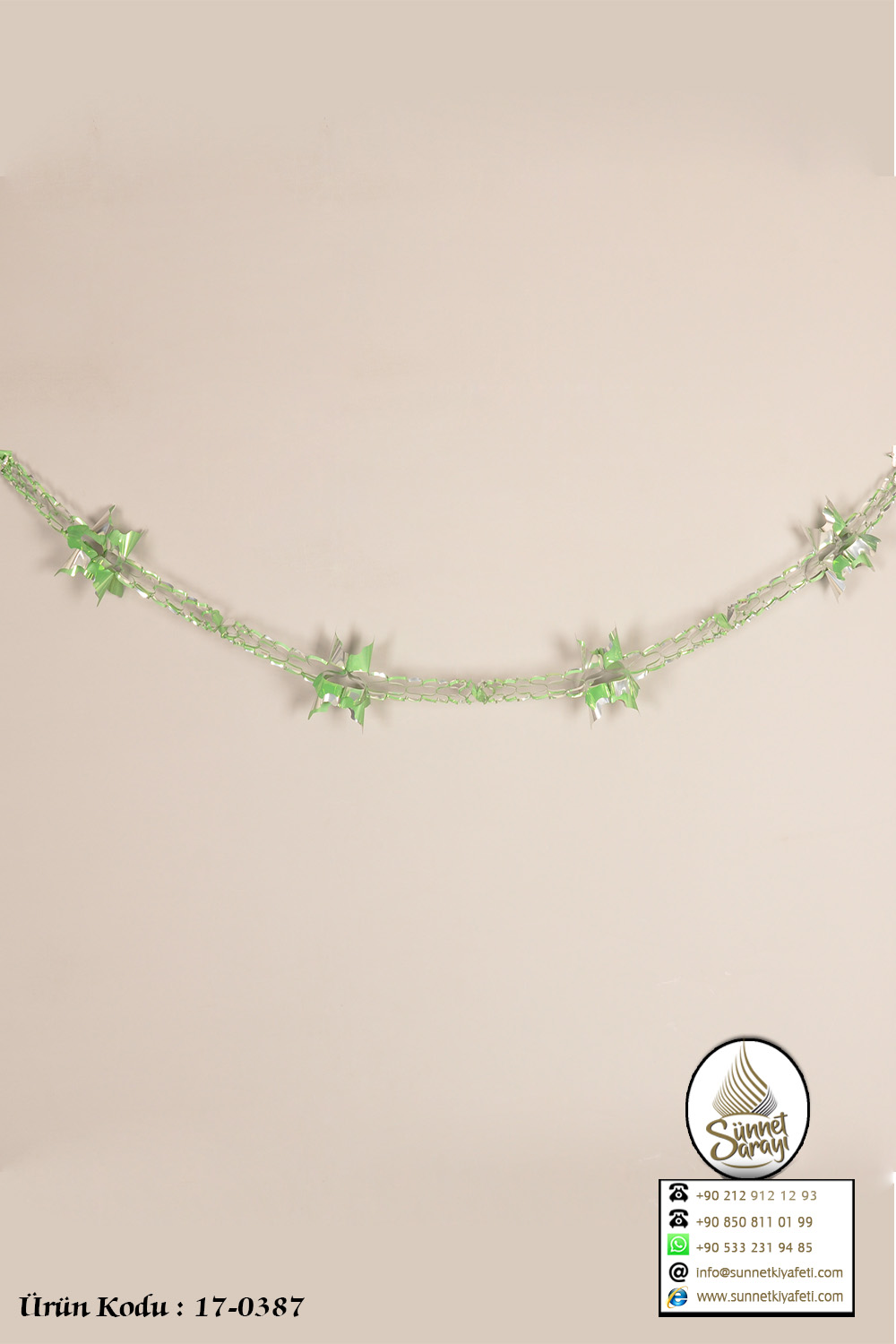 SÜS METALİZE, KÜÇÜK 4´LÜ UZAR 1,30cm - Görsel 3