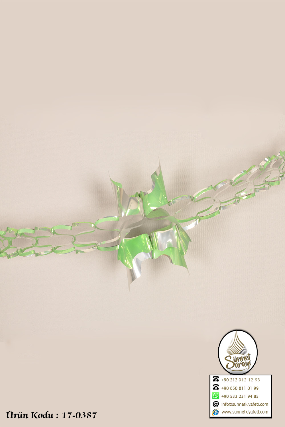 SÜS METALİZE, KÜÇÜK 4´LÜ UZAR 1,30cm - Görsel 4