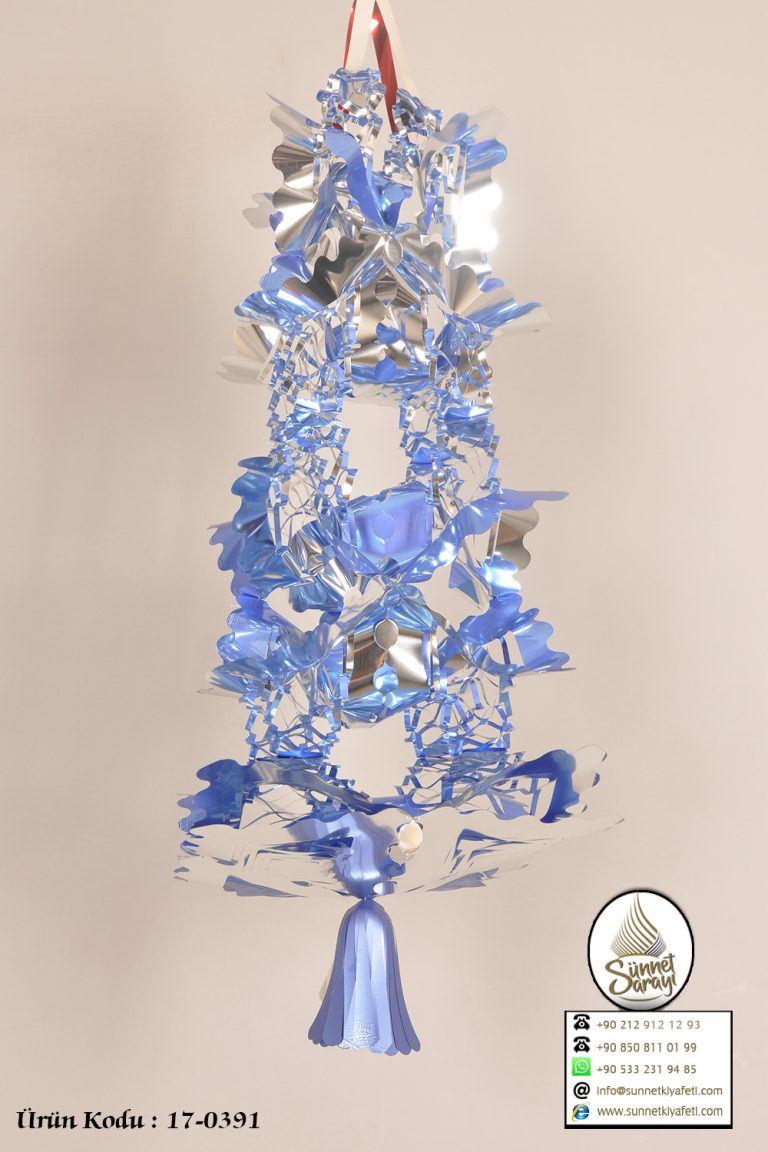 SÜS METALİZE, 3´lü AVİZE BÜYÜK 70cm