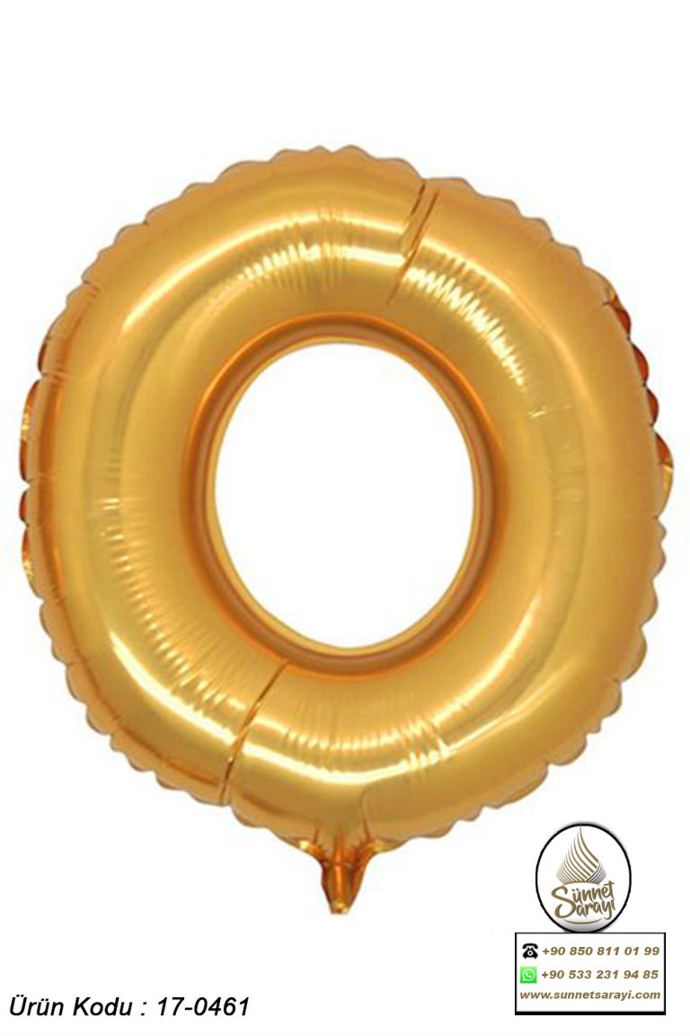 O ALTIN FOLYO HARF BALON, 16 İNÇ, 20X40 CM