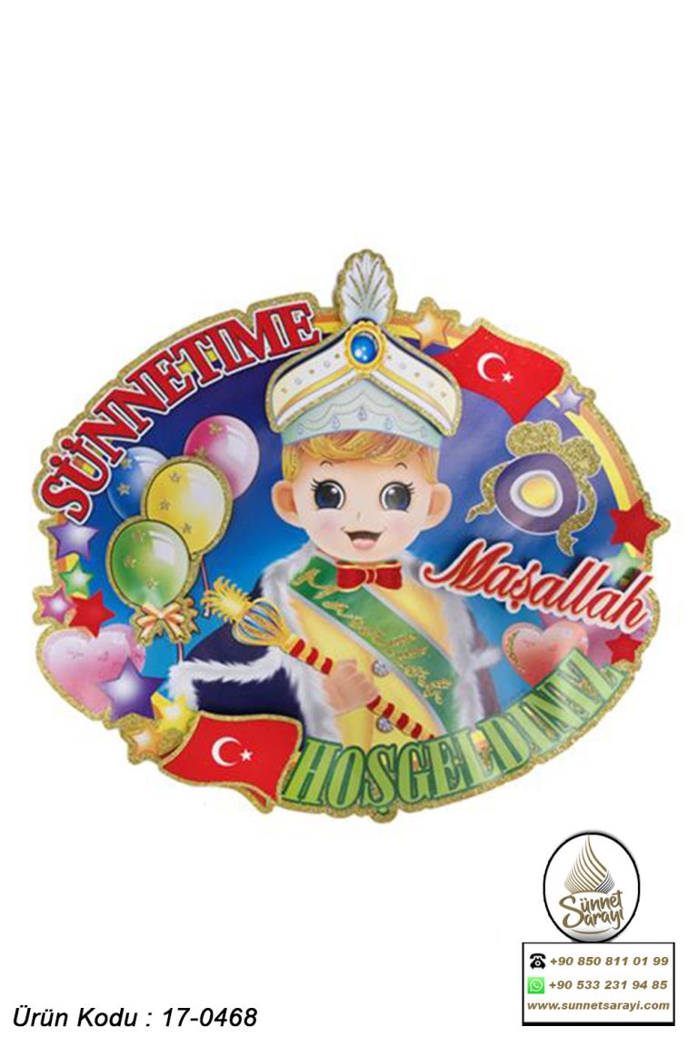 TAVAN SÜSÜ, SÜNNET ÇOCUKLU, TÜRK BAYRAKLI