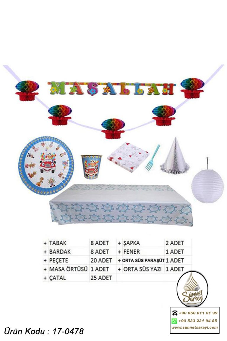 SÜNNET SÜSÜ SET PAKETİ