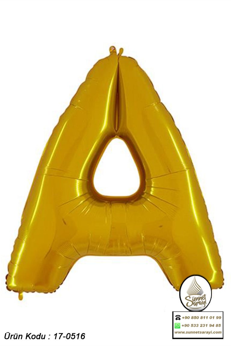 FOLYO HARF BALON, 40 İNÇ, 100x100 CM