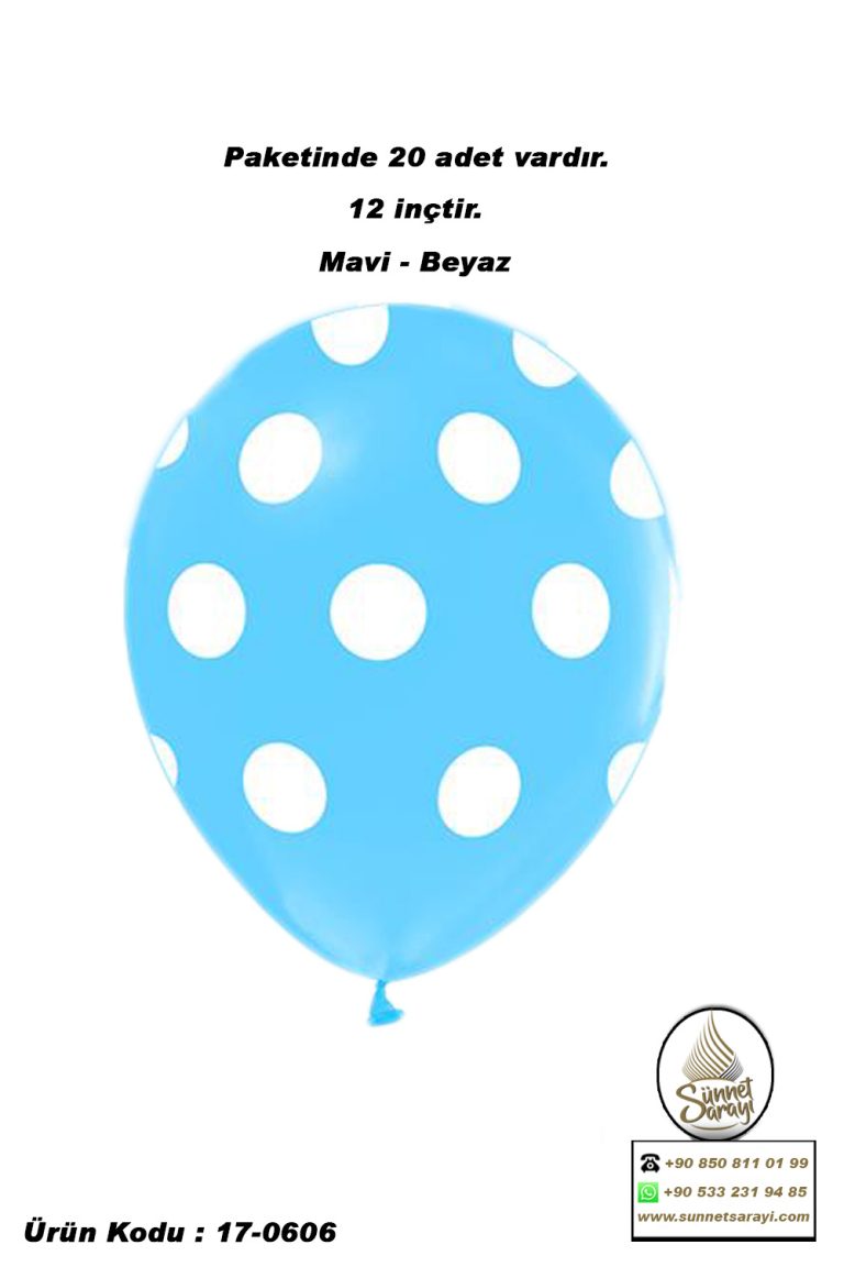 BALON, PUANTİYELİ, 12 İNÇ, 20 ADET