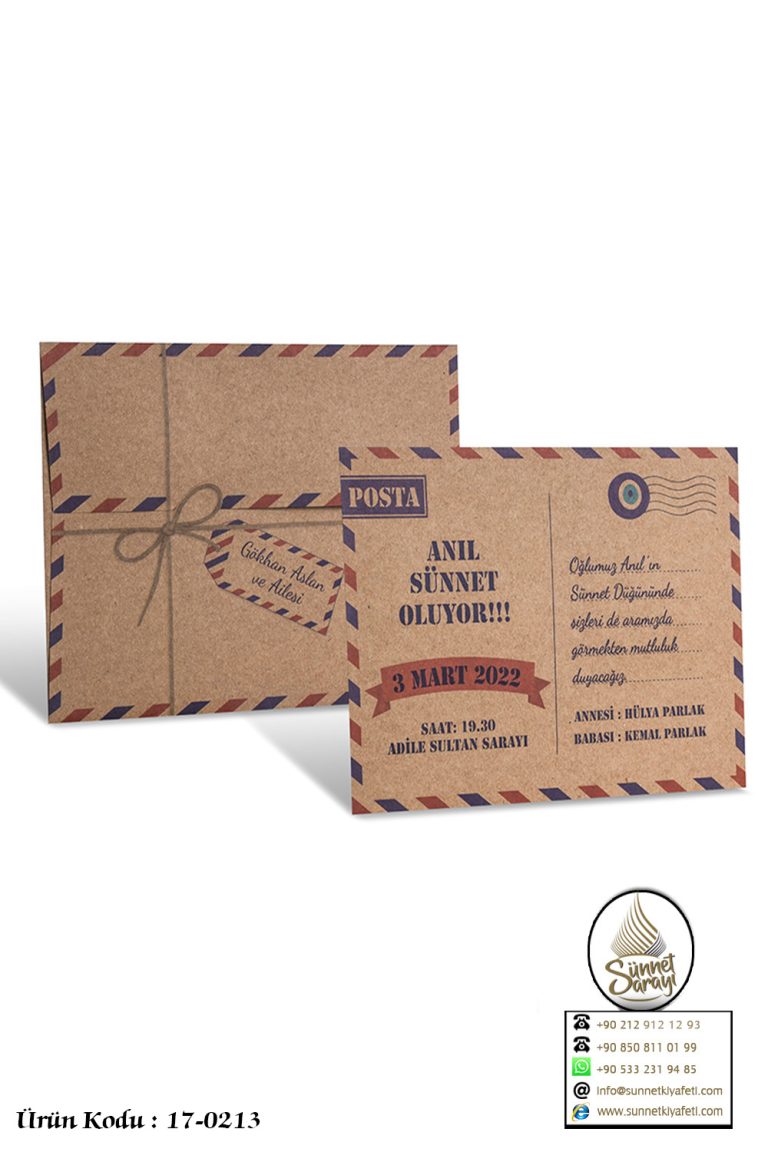 ERDEM SÜNNET 80953 SÜNNET DÜĞÜN DAVETİYESİ