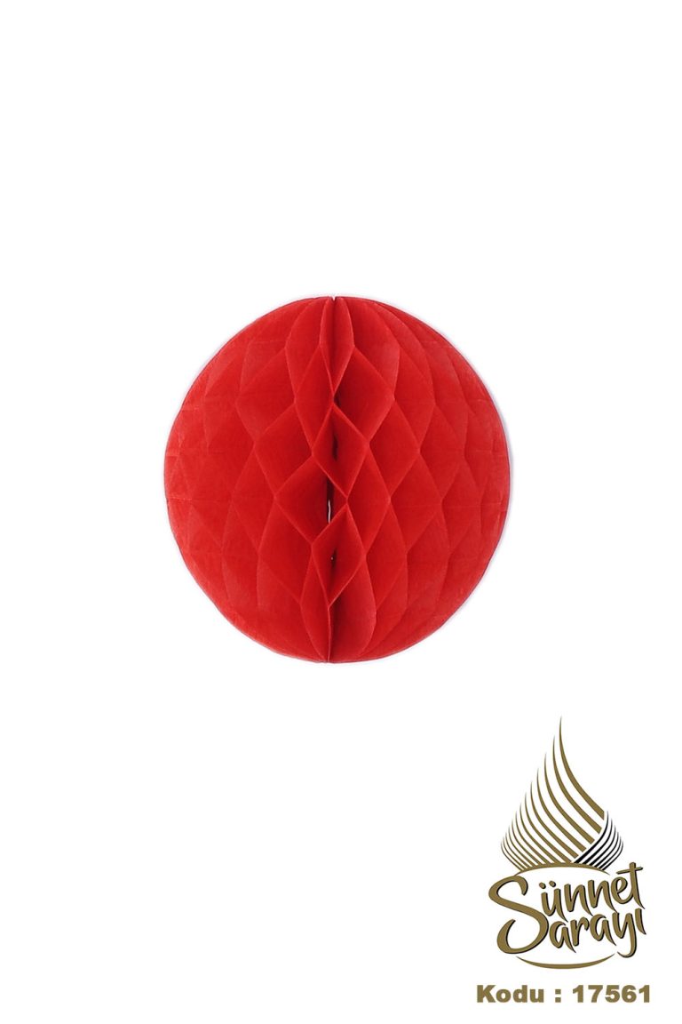 SÜNNET SÜSÜ, KAĞIT SÜS, YUVARLAK TOP, TAVAN SÜSÜ, 14.5 cm